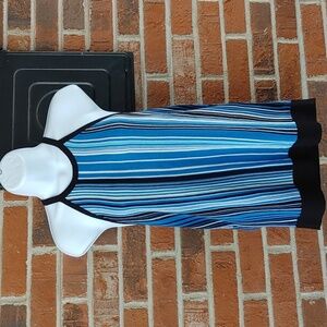 WHBM Striped Sleeveless Top Size M